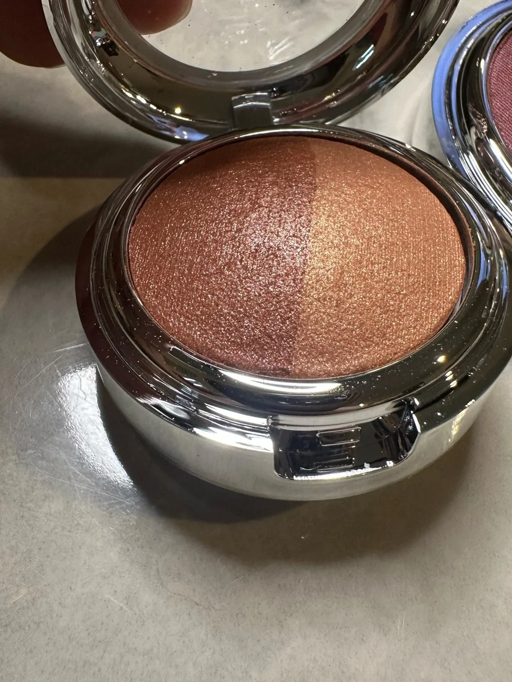 TIGI Powder Foundation, glow blush & blush brush bundle